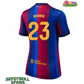 Barcelona Jules Kounde #23 Hemmatröja Kvinnor 2026-27 Kortärmad